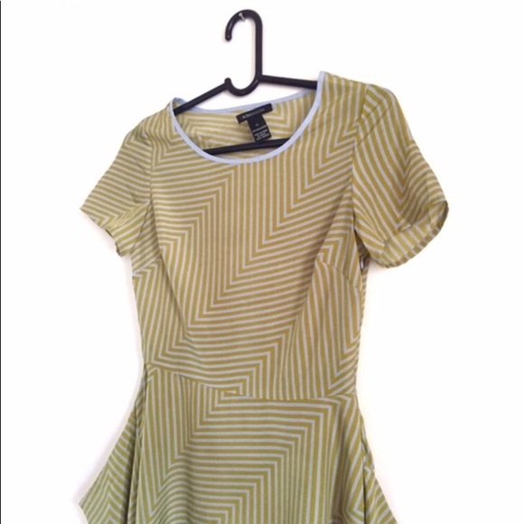 BCBGMaxAzria Asymmetrical Striped Box Skirt Dress - Picture 6 of 6
